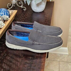 Nunn-Bush Men's Sumter Venetian Leather Loafers, Gray, Sz 13